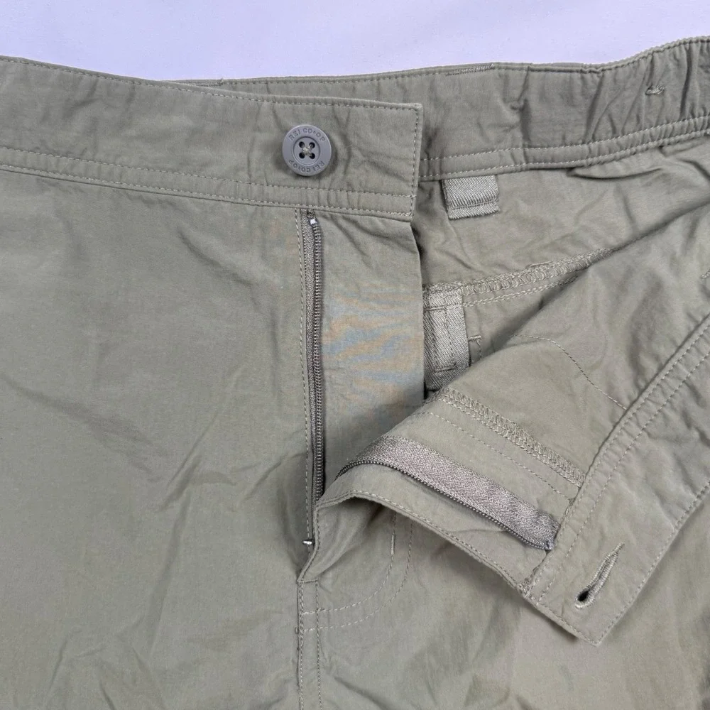 REI Co-op Mens 38 Relaxed Cargo Shorts Olive Green Hiking Outdoor Utility